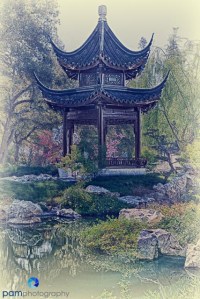 Creative color interpretation of Chinese Garden
