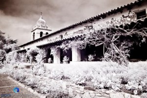 Carmel mission taken mid-day with infrared camera