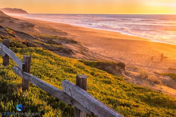 Sunset at Point Reyes' North Beach