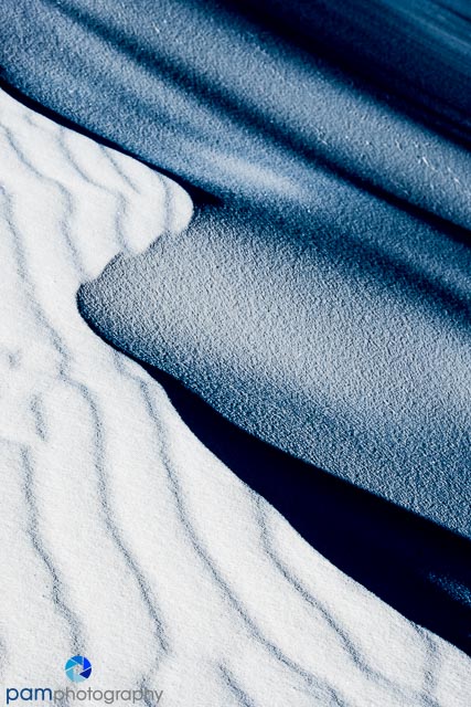 Photographing sand dunes