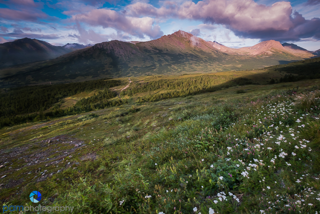 The view from Flattop Mountain and Blueberry Hill in Anchorage,&nbsp;Alaska